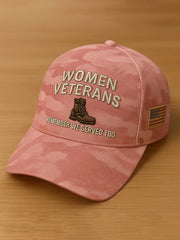 Women‘s Veterans Print Hat gracestitchs