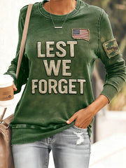 Women's Lest We Forget Casual Sweatshirt gracestitchs