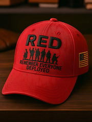 Red Friday Remember Everyone Deployed Veterans Unisex Hats gracestitchs