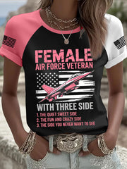 Women's Female Veteran T-Shirts gracestitchs