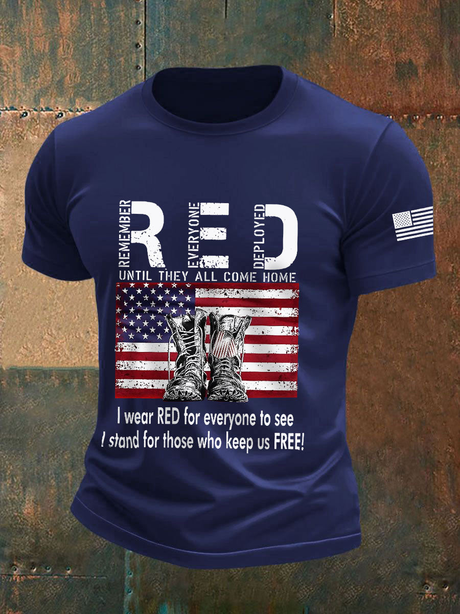 Men's Red Friday Veterans T-Shirts gracestitchs