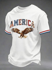 Men's USA 1776-2026 Printed Casual T-Shirt gracestitchs
