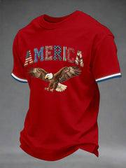 Men's USA 1776-2026 Printed Casual T-Shirt gracestitchs