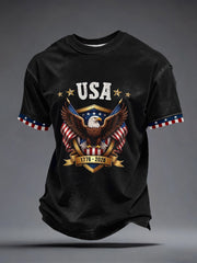 Men's America 1776-2026 Print Vintage T-Shirt gracestitchs