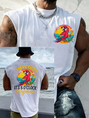 Men's LI‘m Retired It‘s 5 O'clock Everywhere Parrot Casual Tank Top gracestitchs