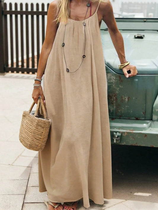 Women's Strappy Backless Long Dress gracestitchs