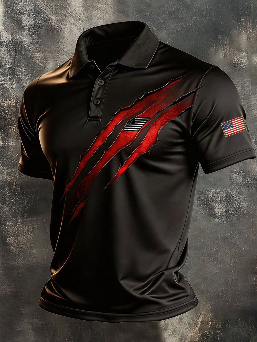 Men's Independence Day Flag Tops gracestitchs