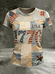Women's USA 1776 Short-sleeved T-shirt gracestitchs