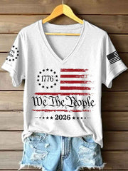 Women's America 1776-2026 V-Neck T-Shirt