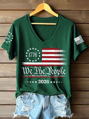 Women's America 1776-2026 V-Neck T-Shirt