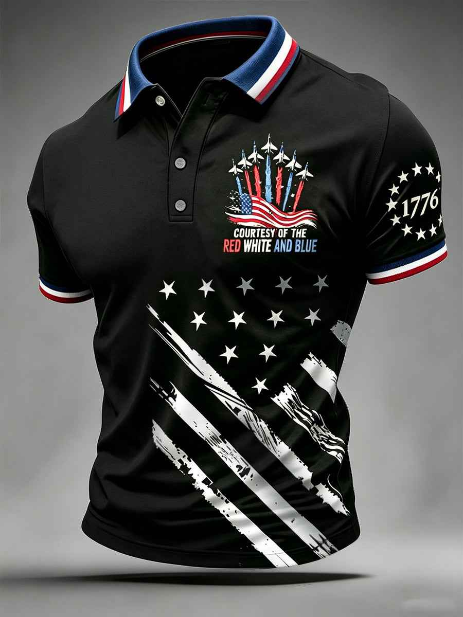 Men's Independence Day Print Polo