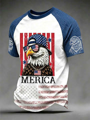Men's Funny Vulture Independence Day Print Tee