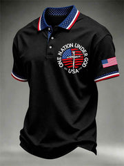 Men's Independence Day One Nation Under God Print Polo