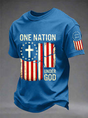 Men's Independence Day One Nation Under God Print Tee