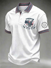 Men's Independence Day Print Polo