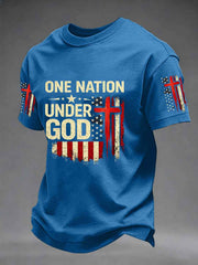 Men's Independence Day One Nation Under God Print Tee