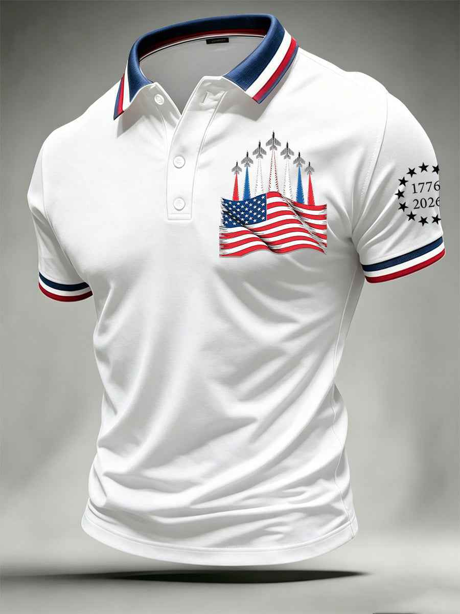 Men's Independence Day Print Polo