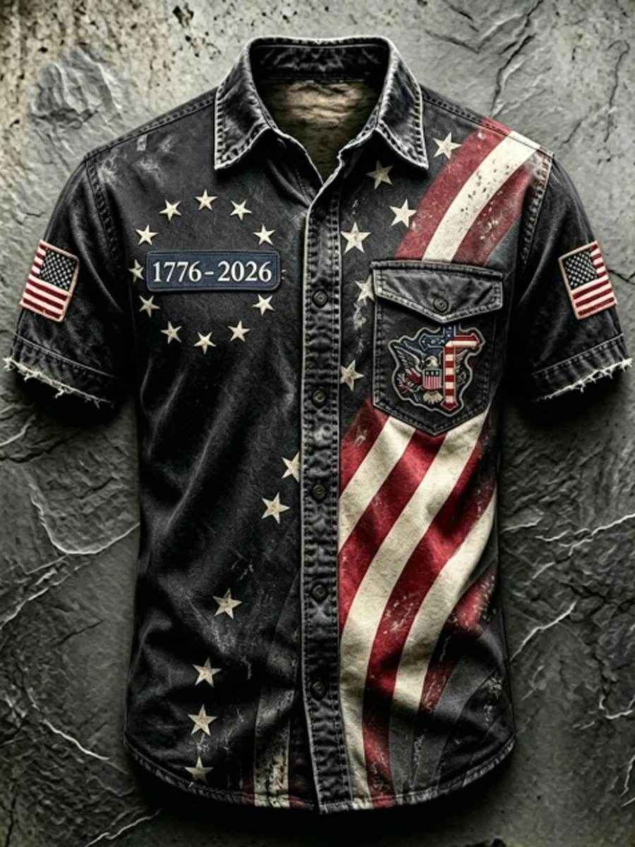 Men'S 250Th Anniversary National Faith Print Shirt