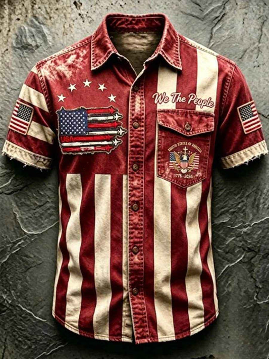 Men'S 250Th Anniversary National Faith Print Shirt