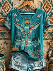 Women's Native Hummingbird Art T-Shirts