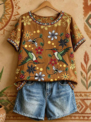 Women's Native Hummingbird Art Tops