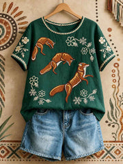 Women's Native Foxes Art Tops
