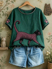 Women's Casual Cat Tops