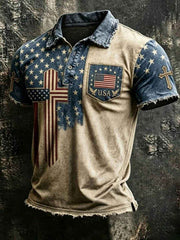 Men's 250Th Anniversary National Faith Print Shirt
