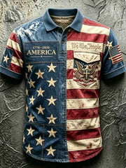 Men's 250Th Anniversary National Faith Print Shirt