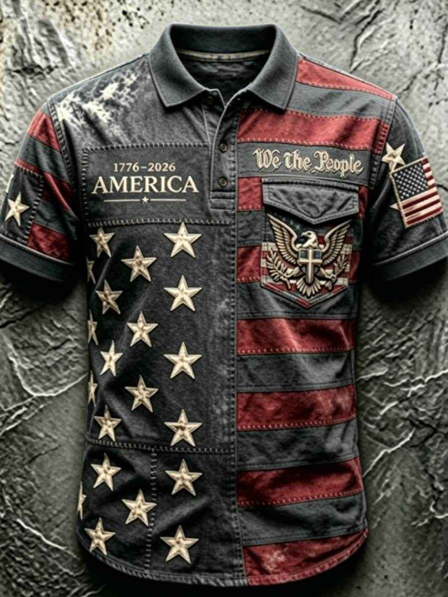 Men's 250Th Anniversary National Faith Print Shirt
