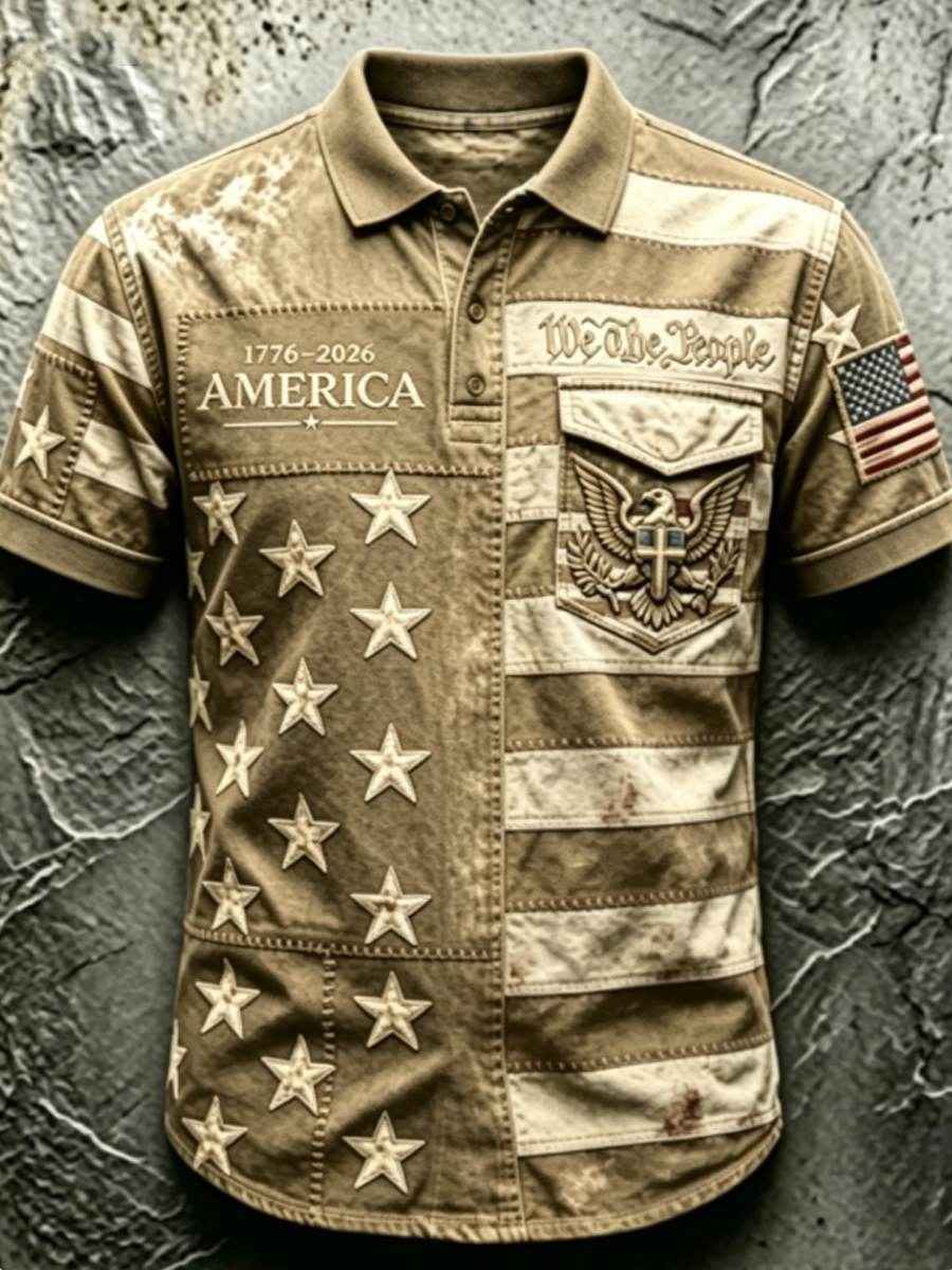 Men's 250Th Anniversary National Faith Print Shirt