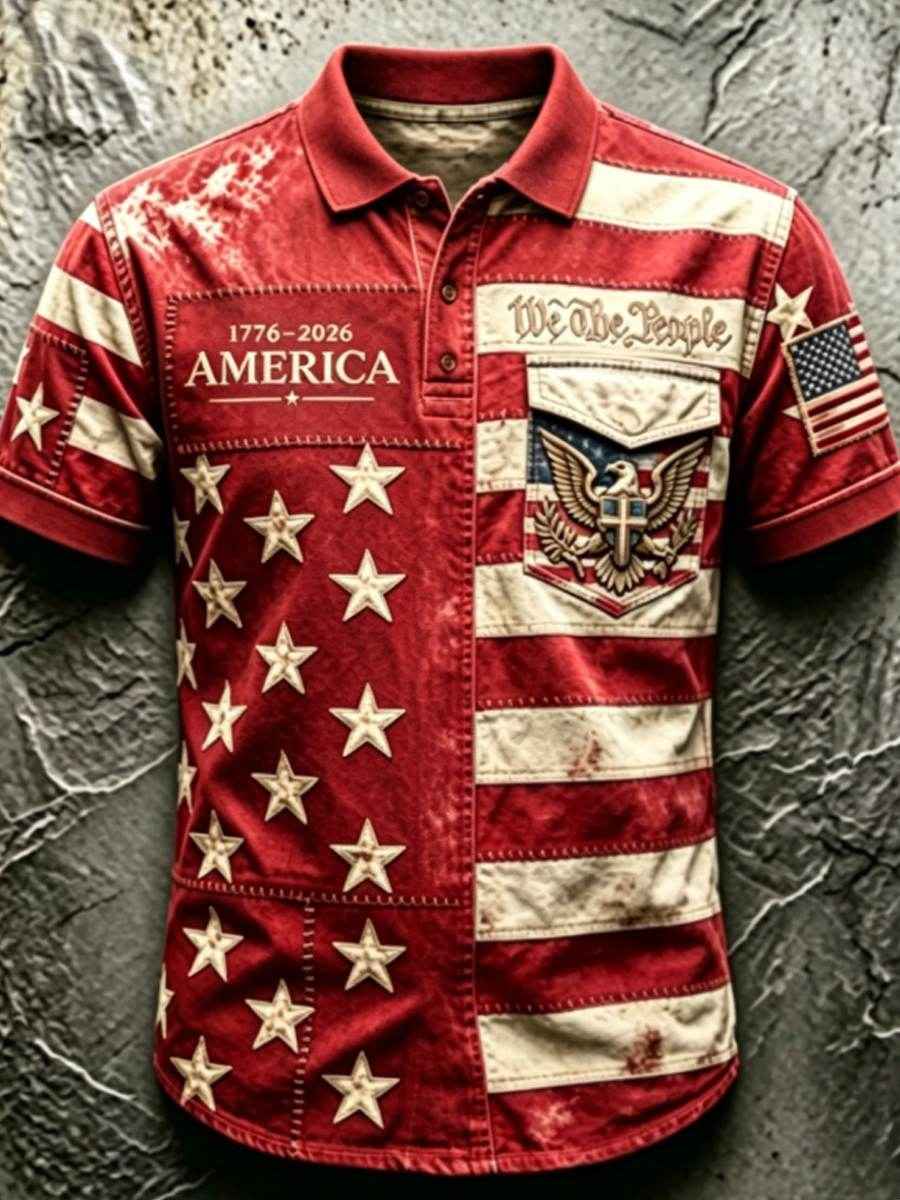 Men's 250Th Anniversary National Faith Print Shirt