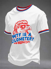 Men's Funny 4th of July Print T-shirt