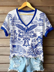 Women's America 1776-2026 V-Neck T-Shirt