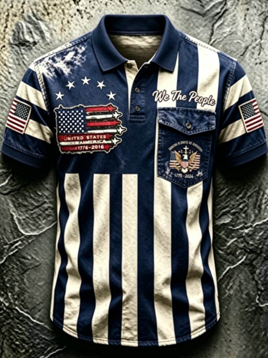 Men'S 250Th Anniversary National Faith Print Shirt gracestitchs