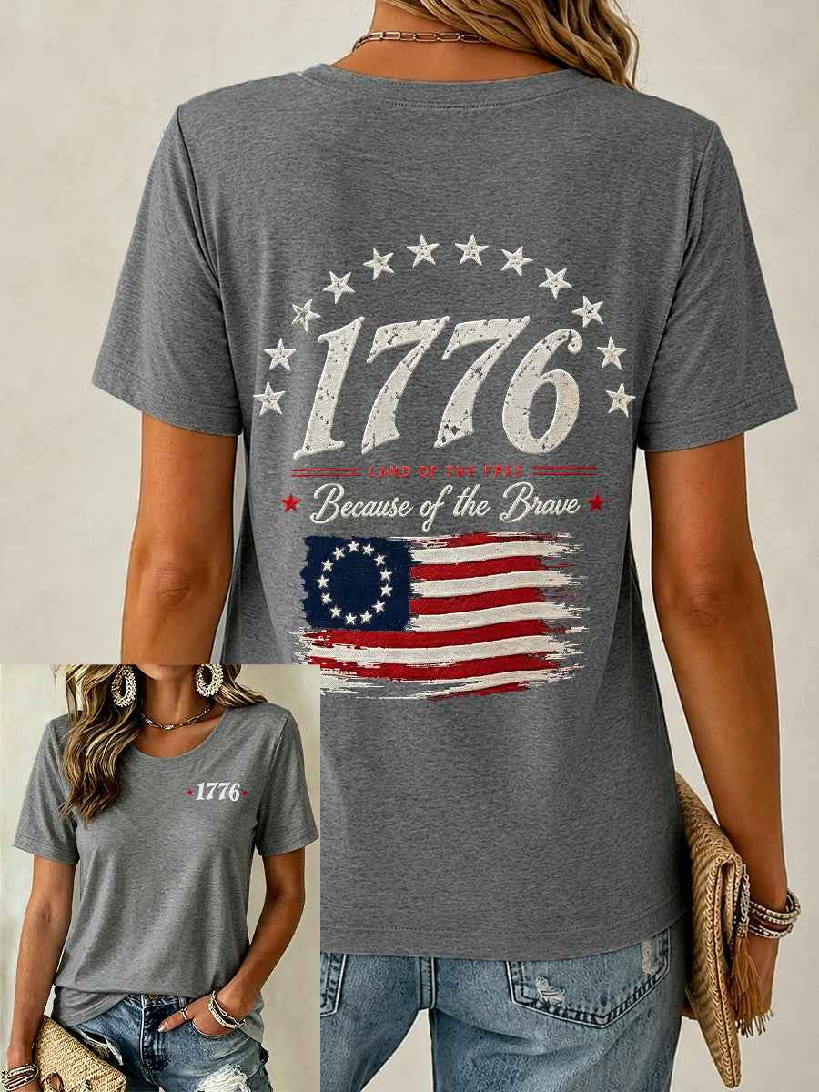 Women's Independence Day Print Casual Tee