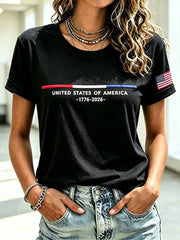 Women's United States 1776-2026 Short-sleeved T-shirt