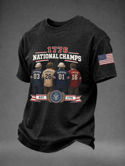 Men's1776 National Champions Short-sleeved T-shirt