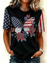 Women's America Printed T-shirt