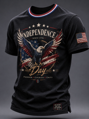 Men's Independence Day Printed short sleeves t-shirt gracestitchs