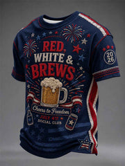 Men's Independence Day USA Drinking Party T-Shirt