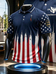 Men's USA Flag Cross Shirt