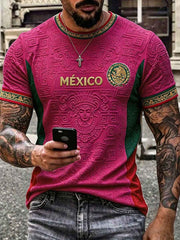 Men's Mexico Proud Art Printed T-shirt
