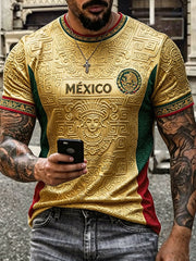 Men's Mexico Proud Art Printed T-shirt gracestitchs