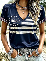 Women's USA 1776-2026 Short-sleeved T-shirt