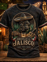 Men's Mexico Charro Pride Jalisco Printed T-shirt