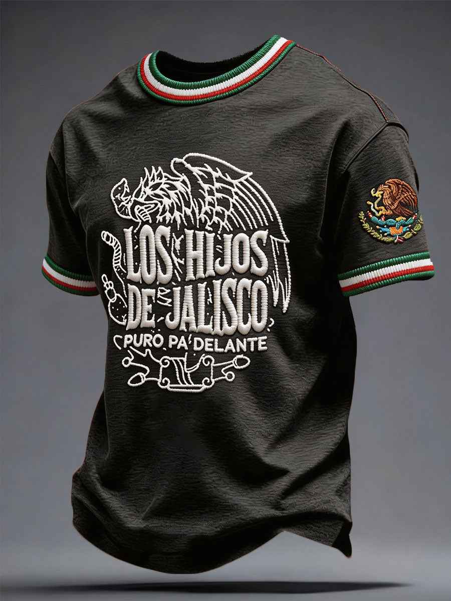Men's Mexico Charro Pride Jalisco Printed T-shirt