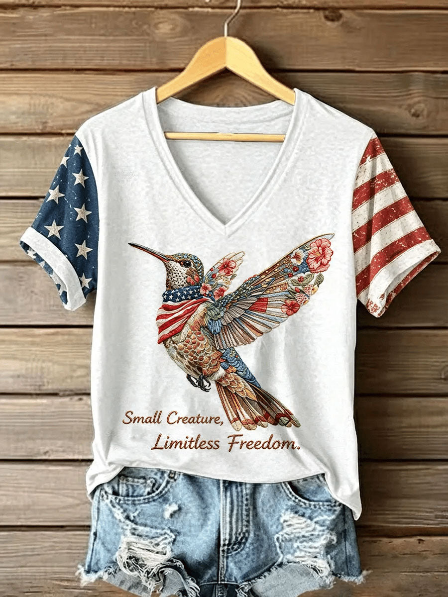 Women's Small Creature Limitless Freedom Short-sleeved T-shirt gracestitchs