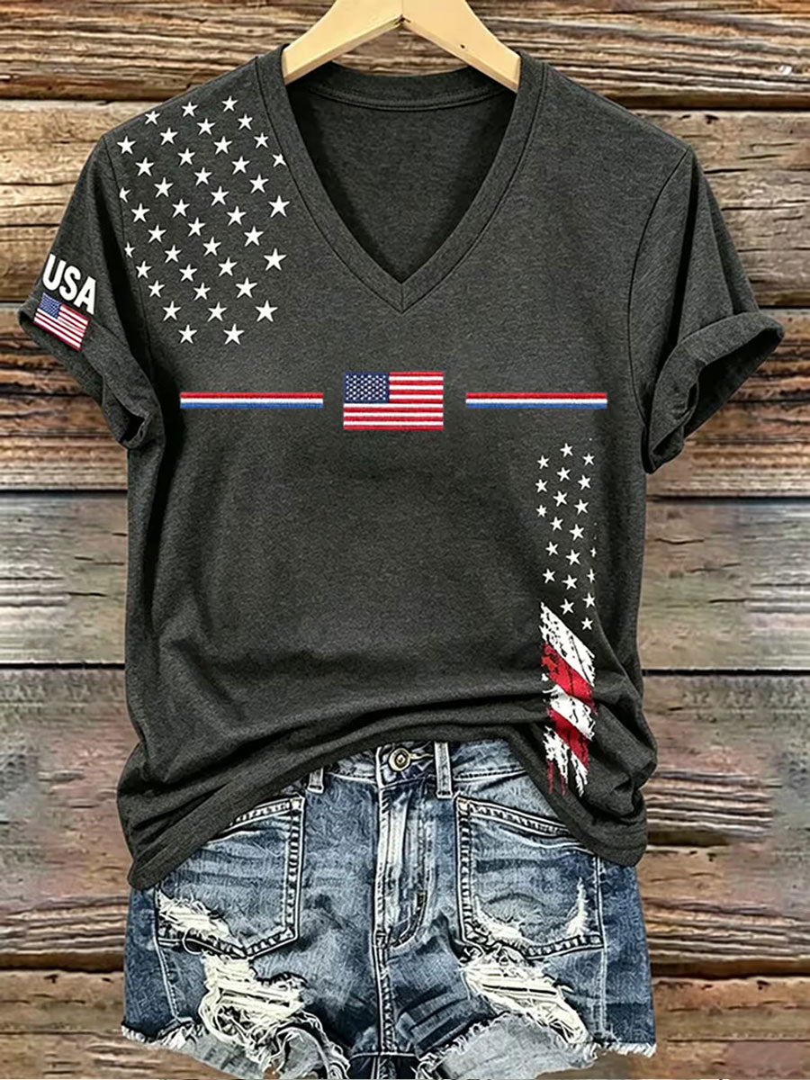 Women's Independence Day Short-sleeved T-shirt gracestitchs