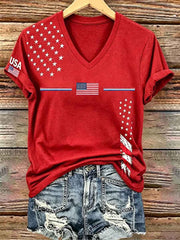 Women's Independence Day Short-sleeved T-shirt gracestitchs